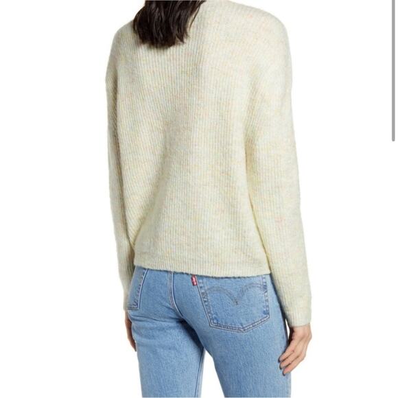 NWT BP Nordstrom Crewneck Sweater in Pastel Rainbow Knit - Size XL - Picture 4 of 8